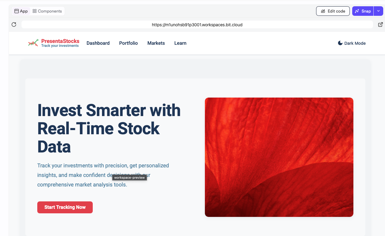 Application preview