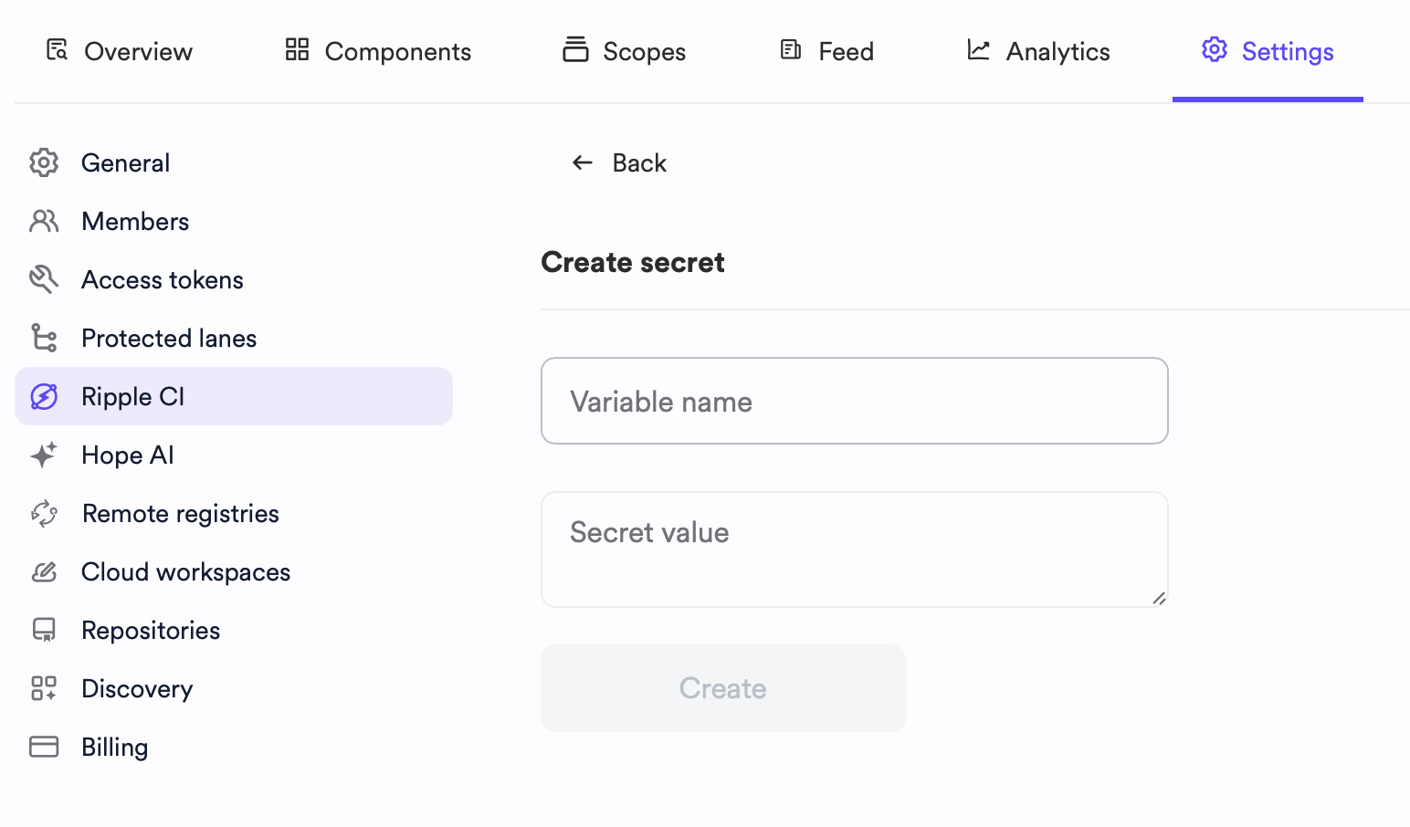 Create Ripple secret