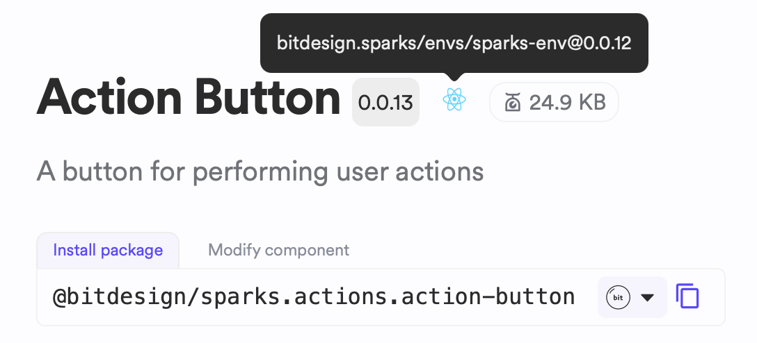 Component env