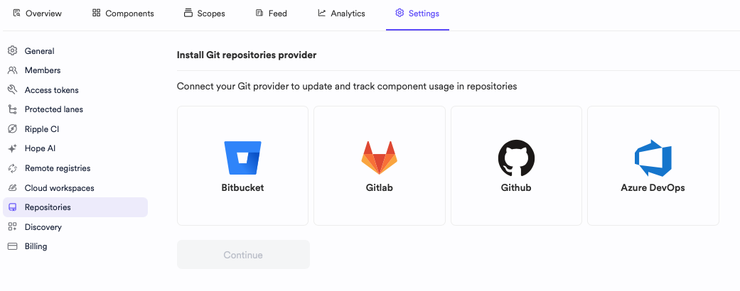 Git providers