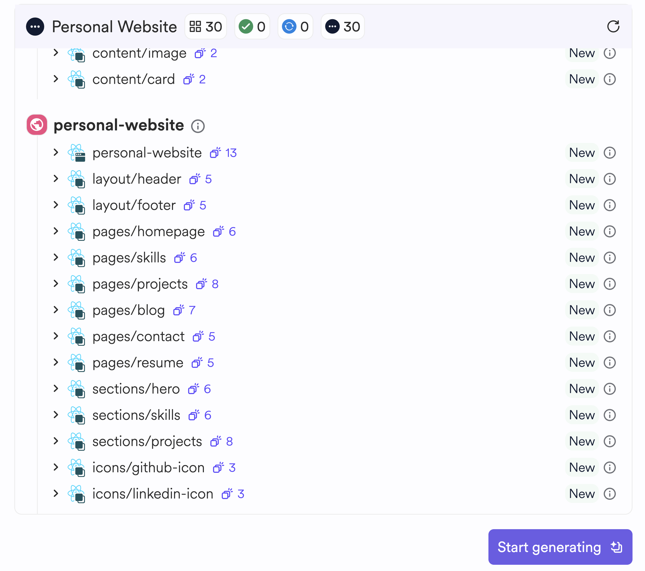 Prompt Hope AI to create a design system